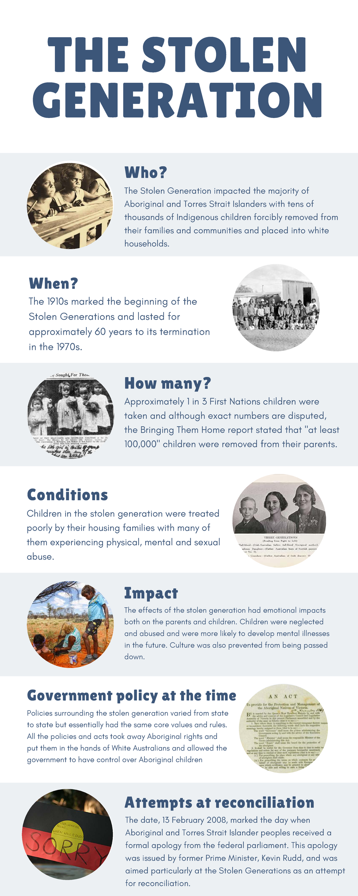 Stolen Generations: Impact, Policies, and Reconciliation Insights - Studocu