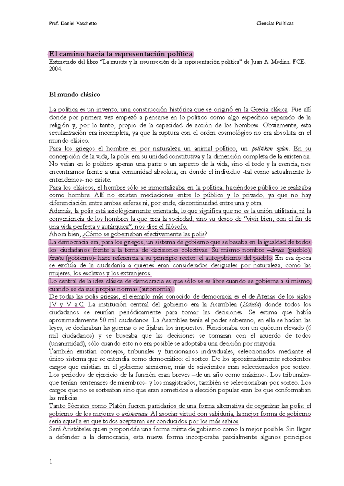 El camino hacia la representación política: Análisis y Reflexiones ...