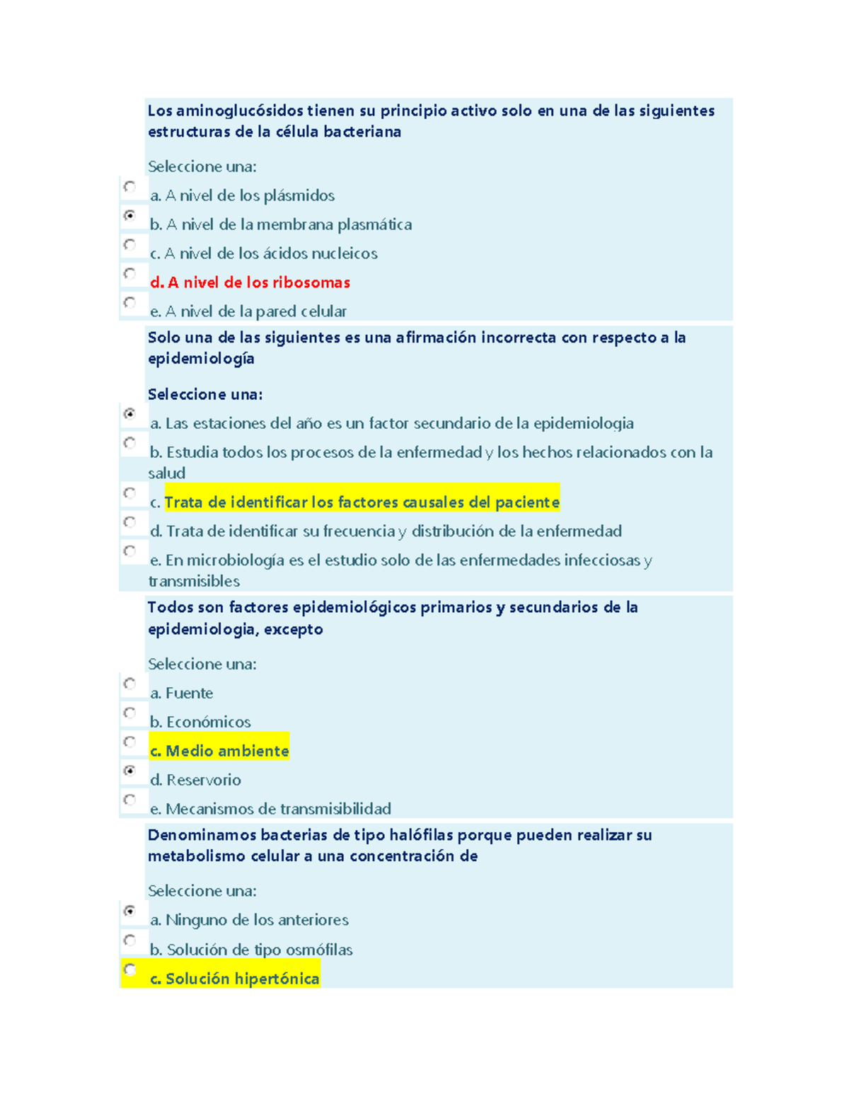 Exámenes Pasados de Bacteriología - INMUNOLOGÍA y Microbiología - Document Preview