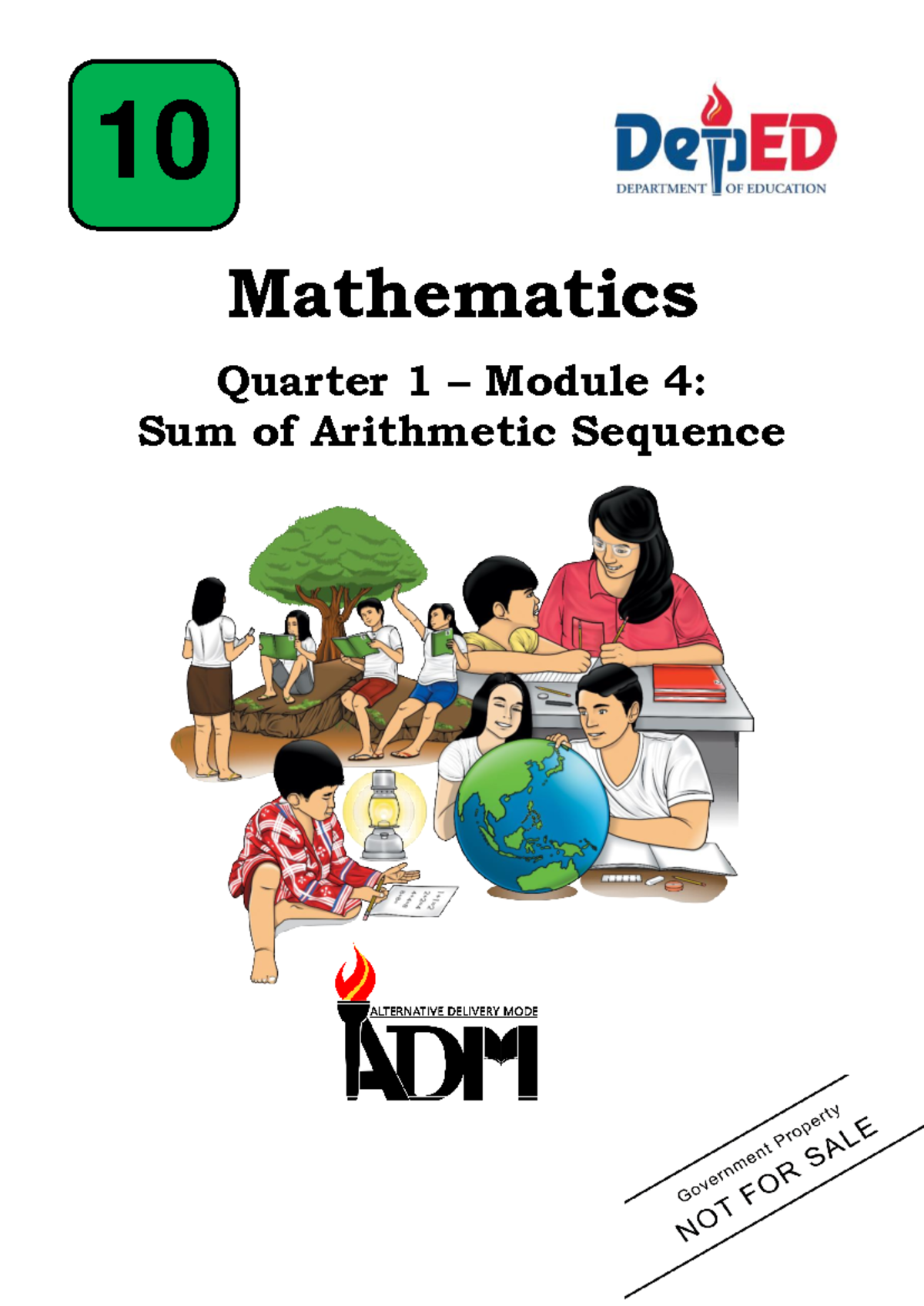Grade 10 Mathematics Q1 - Module 4: Sum of Arithmetic Sequences - Studocu