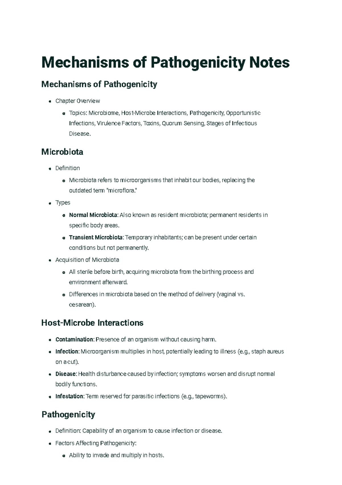 Mechanisms of Pathogenicity: Understanding Microbiome and Infections ...