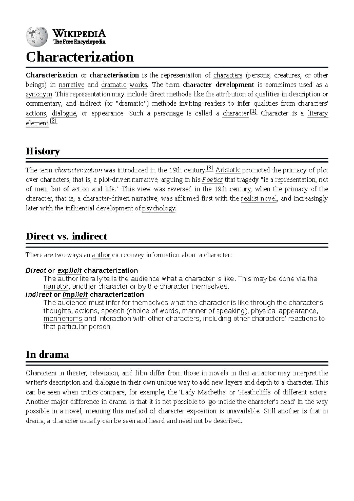 Characterization (ENG 101): Understanding Character Development in ...