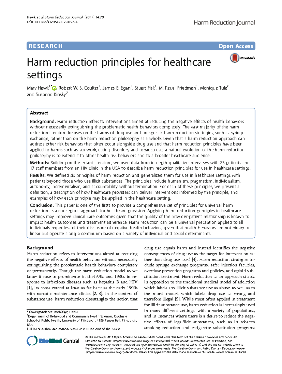 Harm Reduction Principles in Healthcare Settings: A Comprehensive Guide ...