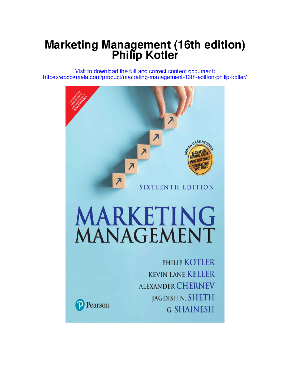 Marketing Management (16th Edition) Study Notes by Philip Kotler - Studocu