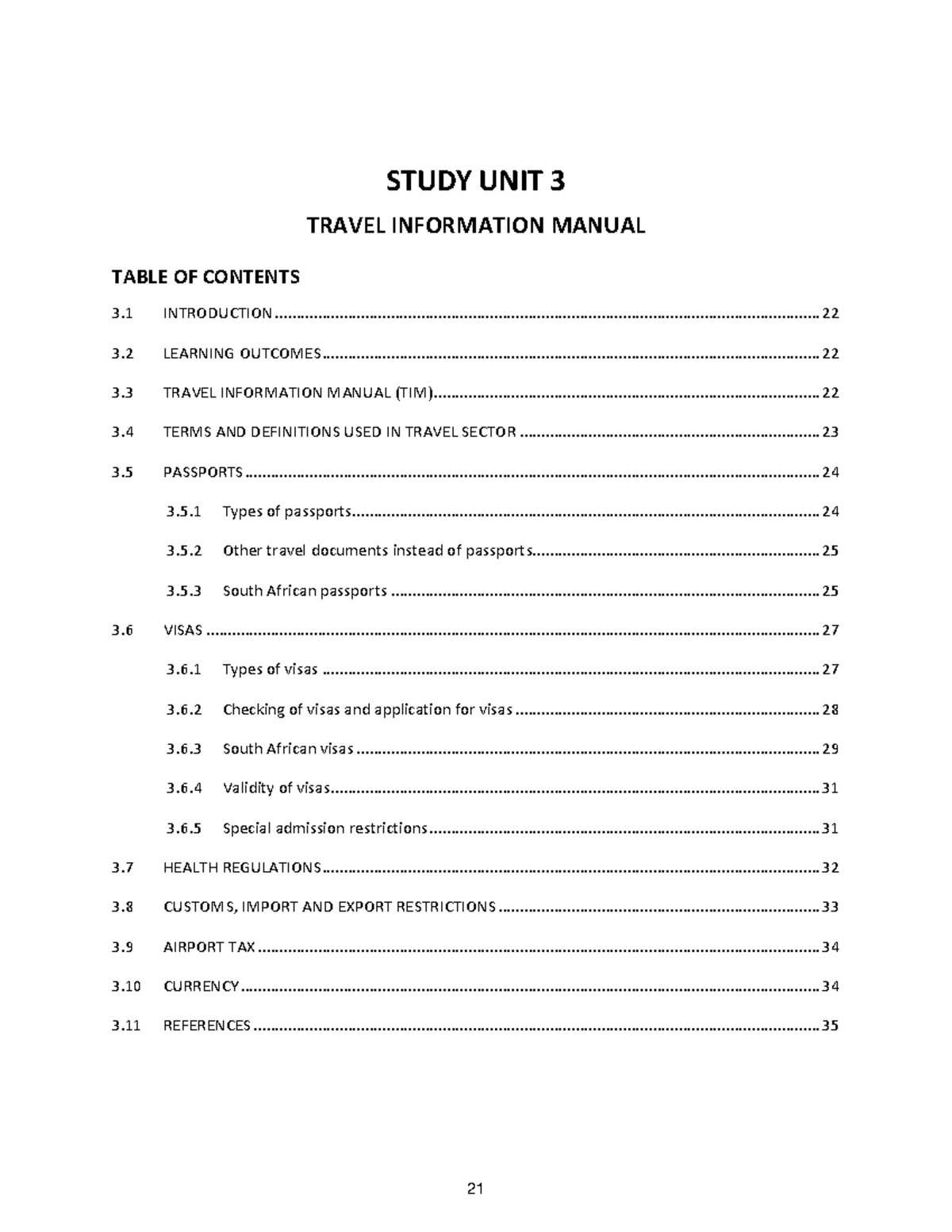 DTM1501 B0 LS05 003 Travel Operations: Overview of Travel Documentation ...
