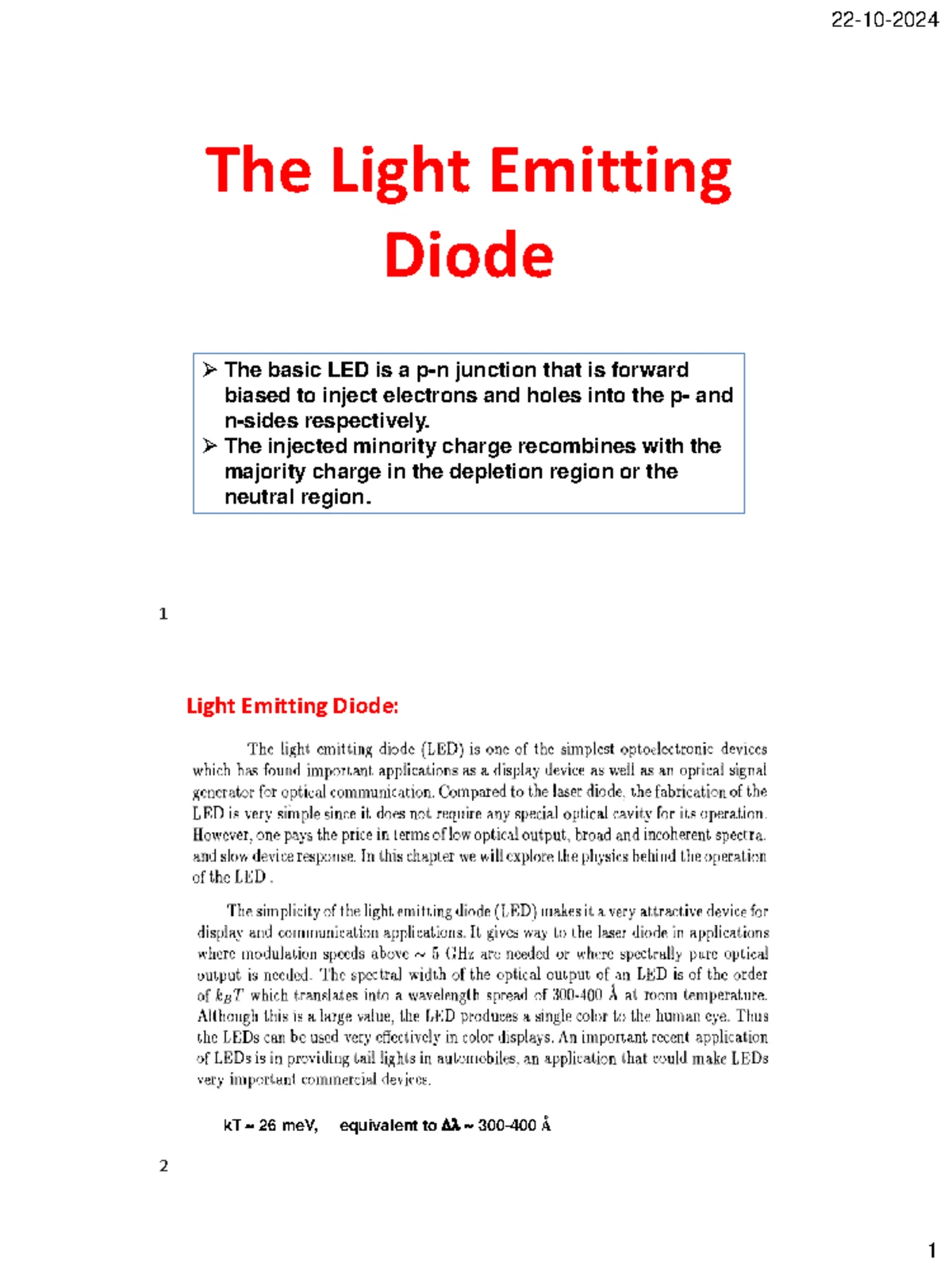 Handout 6 Transistors - lecture notes of class - Transistors Bipolar ...