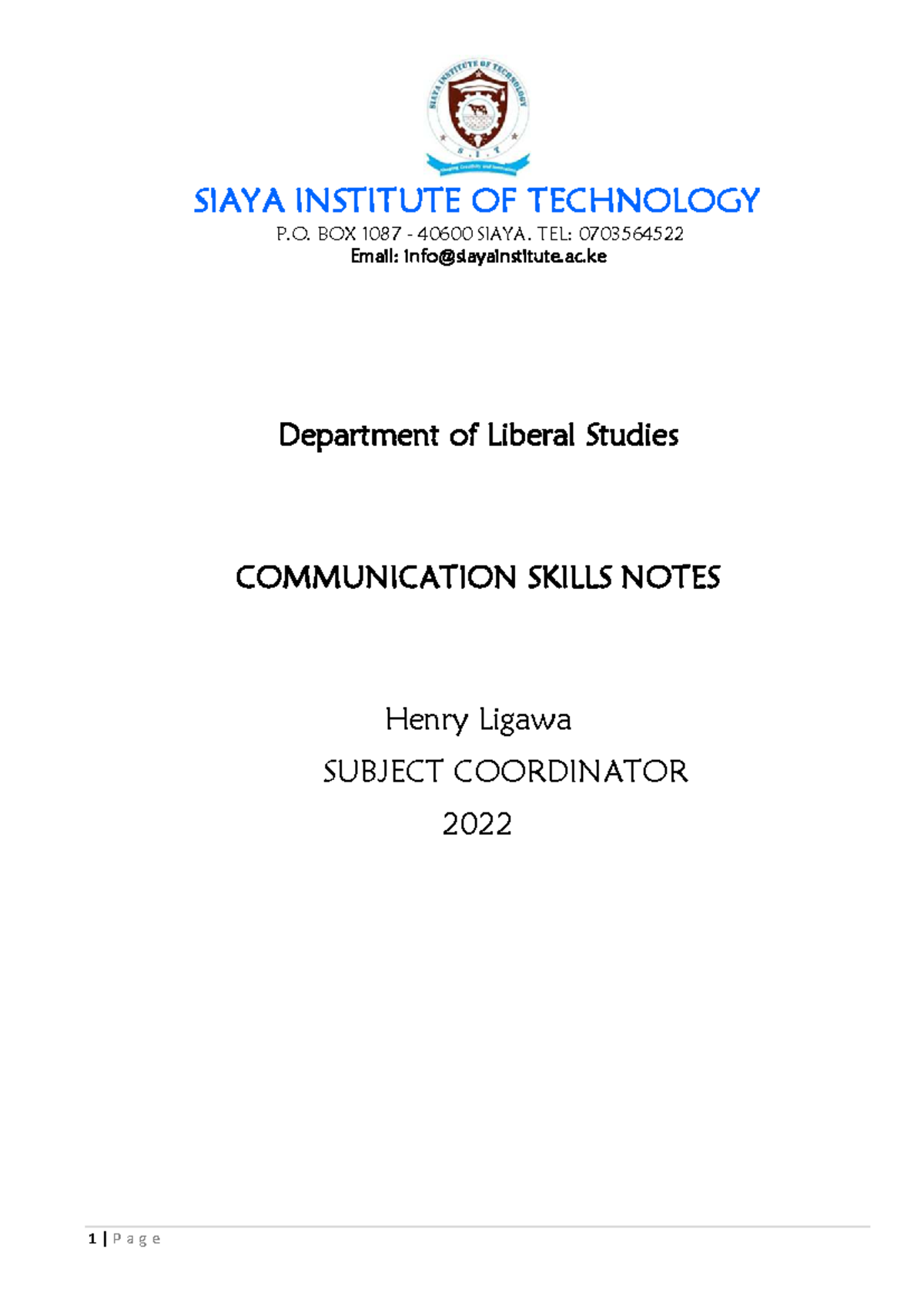COMM 2022 Communication Skills Notes: Introduction & Process - Studocu