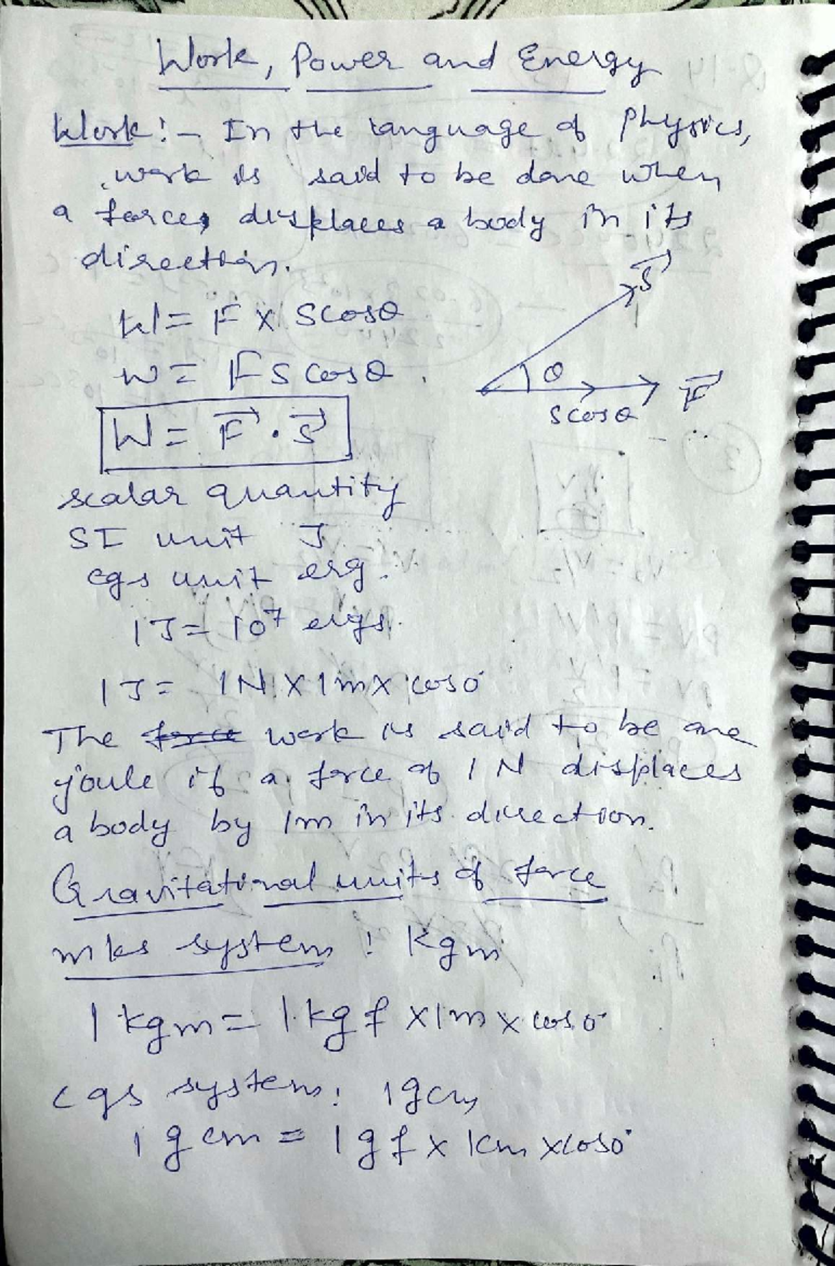 Notes on Work, Power, and Energy (WPE) Concepts - Studocu