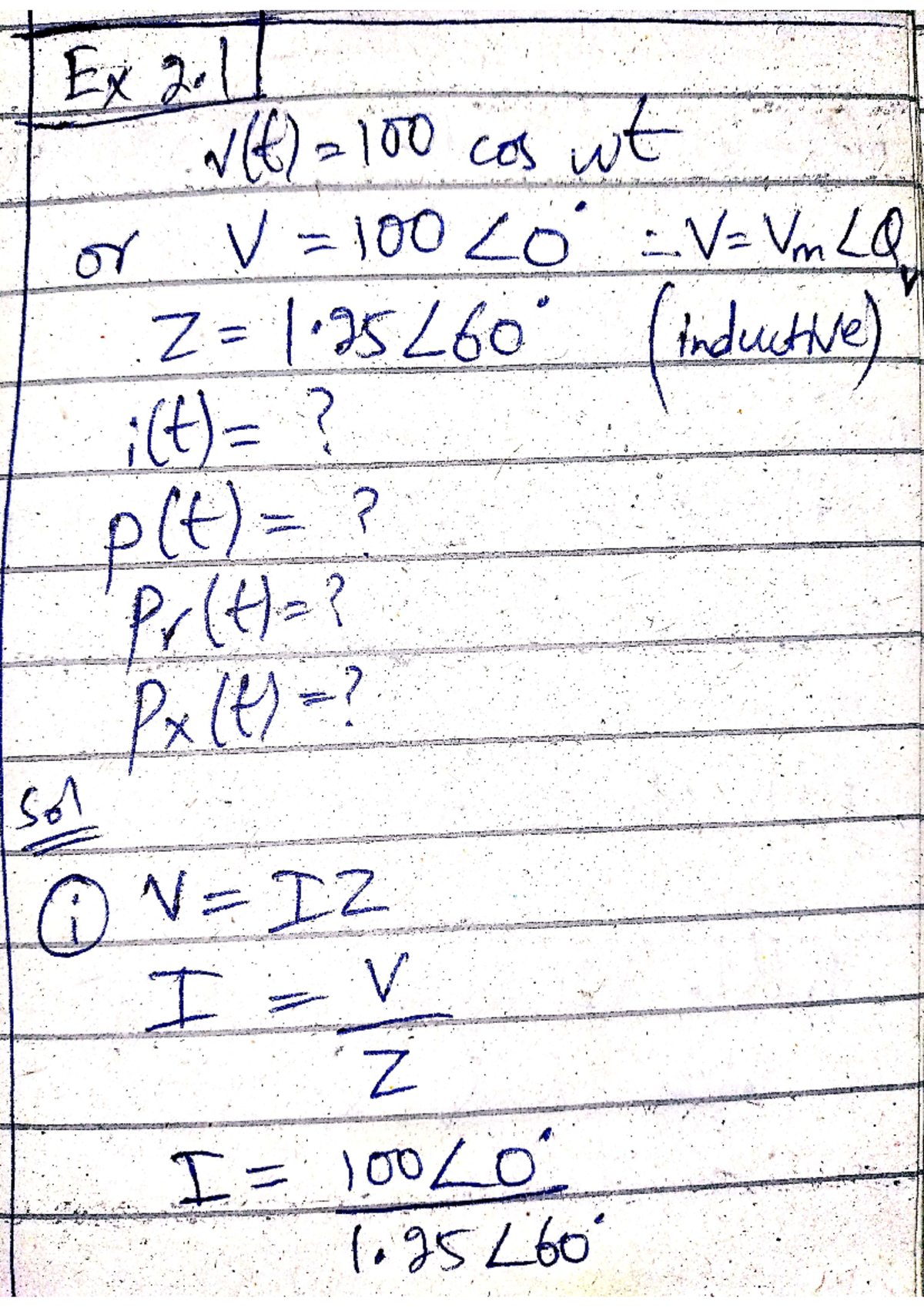 PSA ch 2 - lecture notes and practice material - power system analysis ...