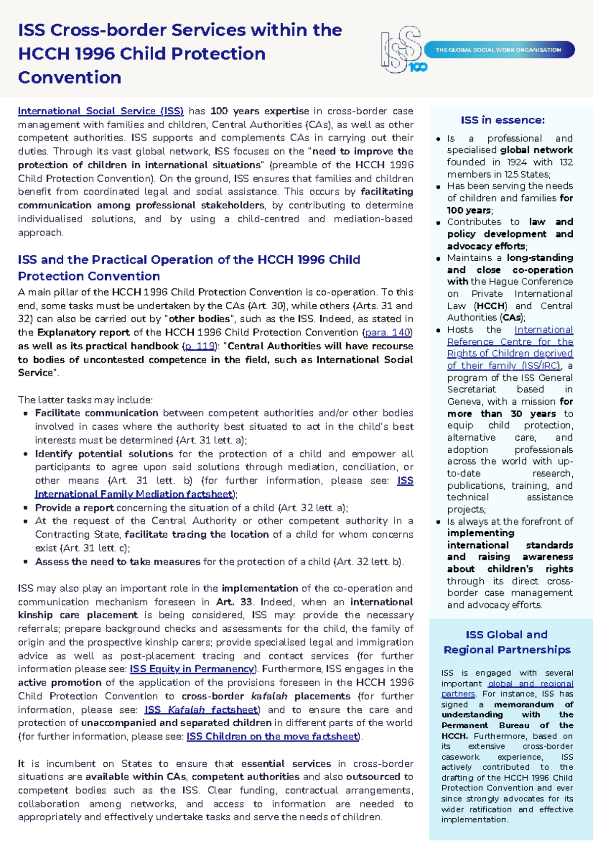 ISS Position Paper for the 8th Meeting on HCCH 1996 Child Protection ...