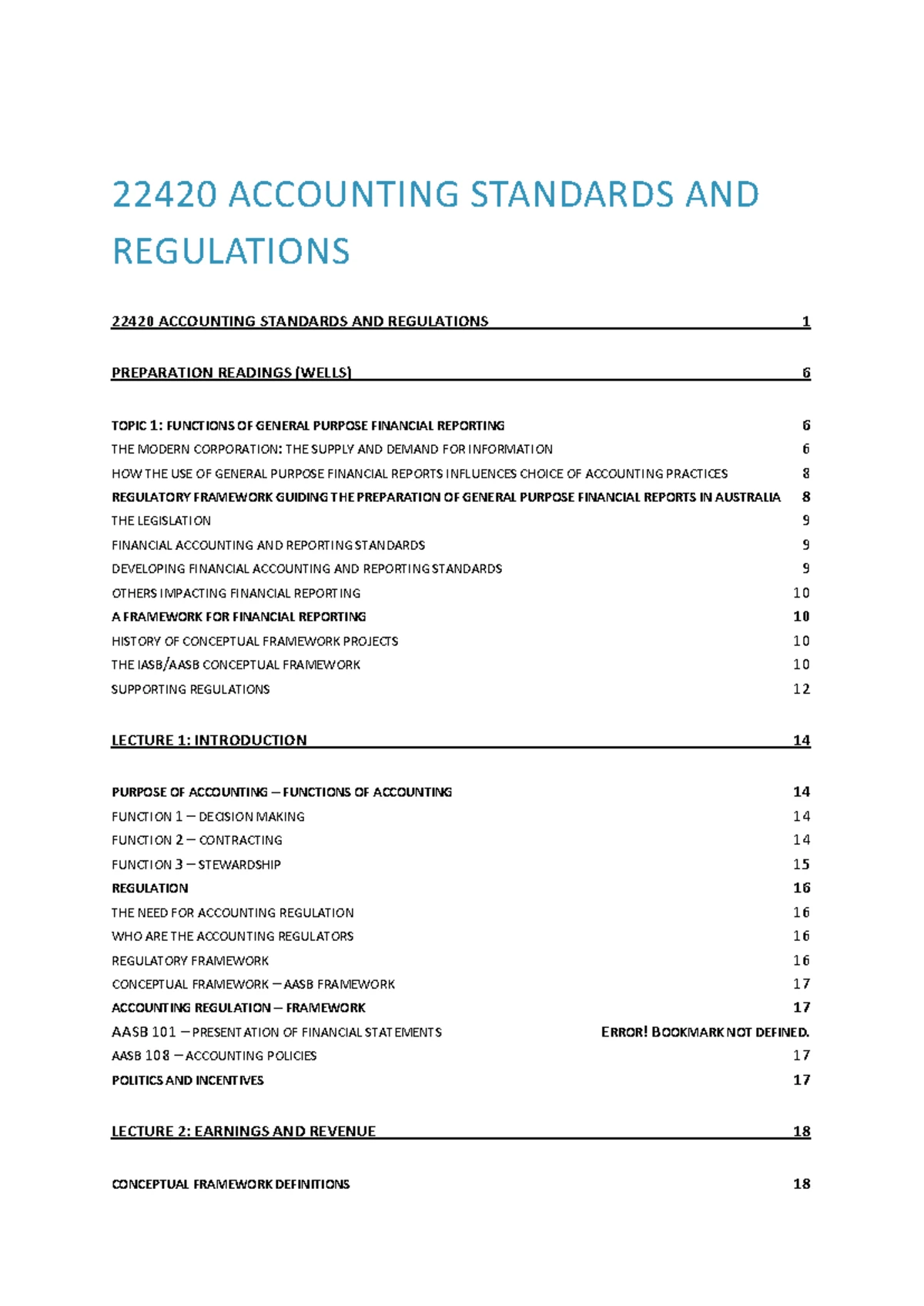 Accounting Standards - 108 Accounting Policies, Changes in Accounting ...