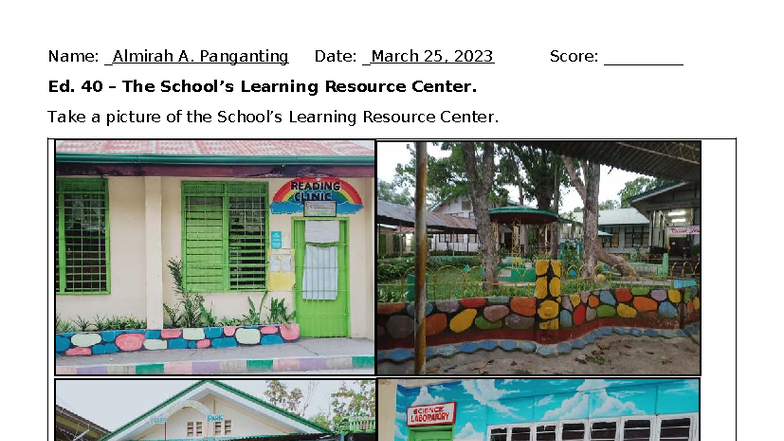 Ed. 40 - Impact of the Learning Resource Center on Student Learning ...