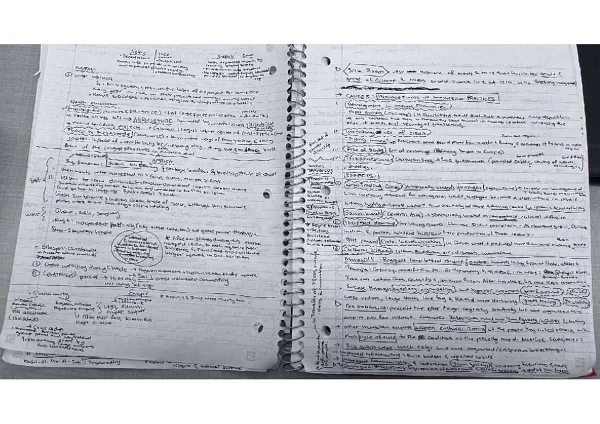 Midterm Exam Review Notes for Course ABC101 - Aztec Inca Decentralized ...