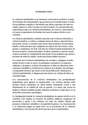 Consecuencias de la Violencia Intrafamiliar en Adolescentes en Perú ...