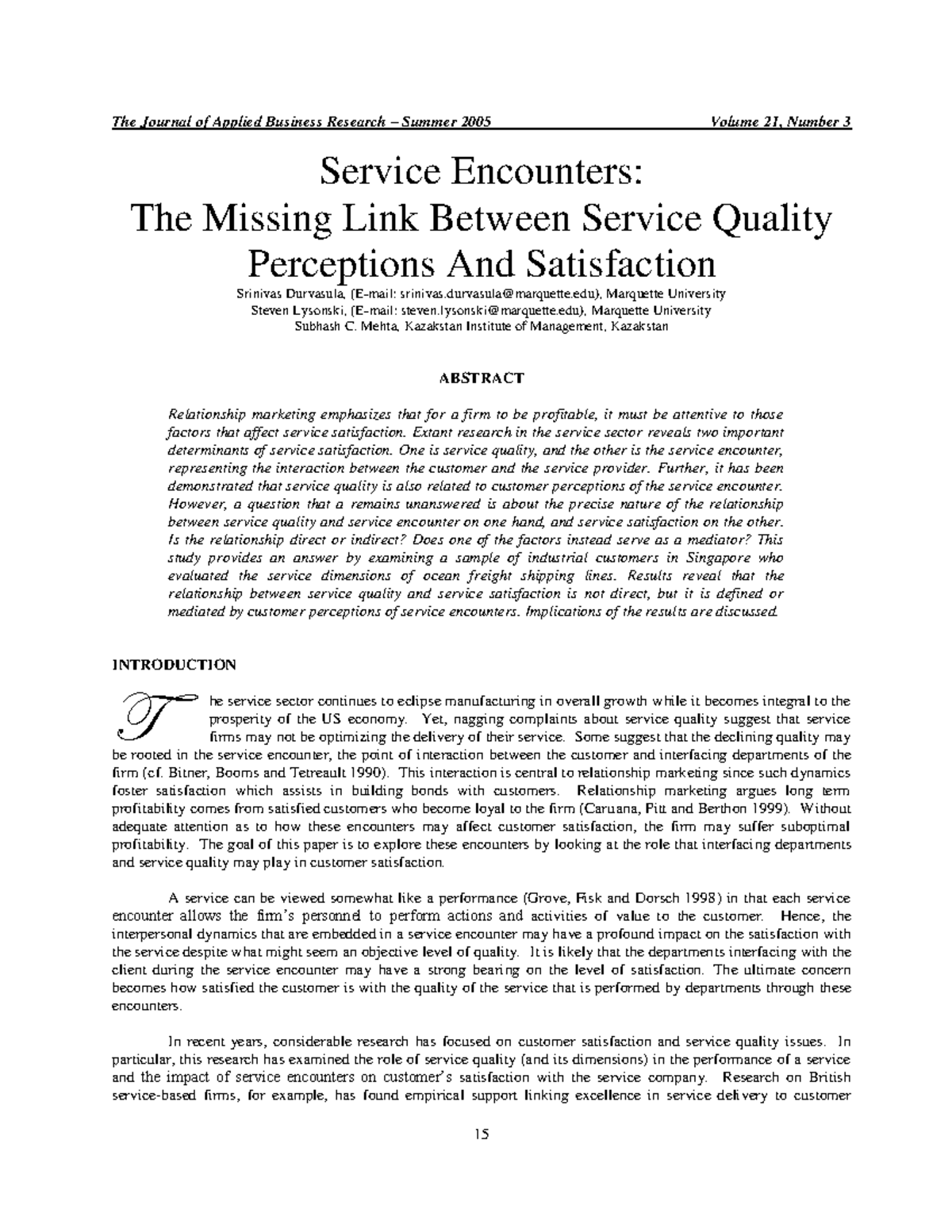 Ciadmin,+Article+1465 - Service Encounters: The Missing Link Between ...