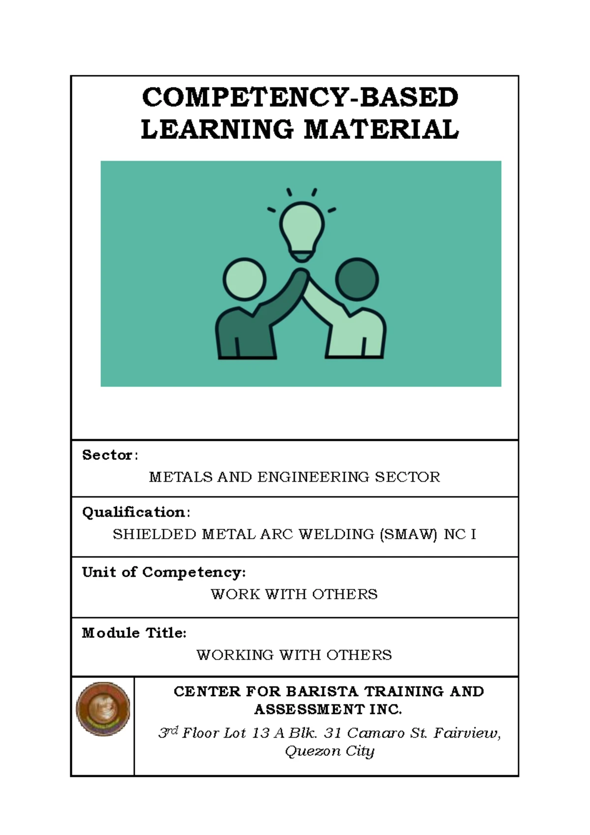 CBLM Basic Competency - TESDA CBLM - HOW TO USE THIS COMPETENCY-BASED ...