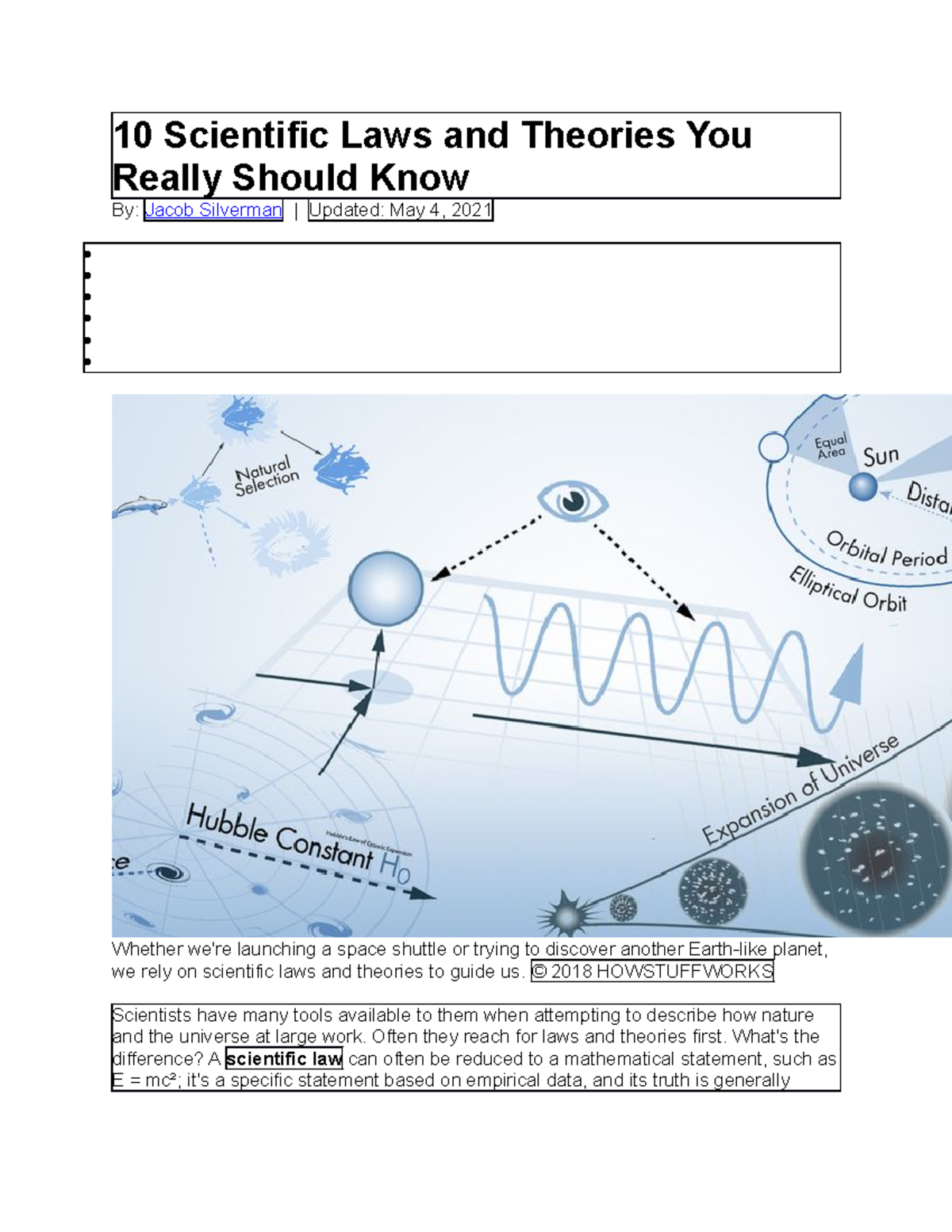 10 Scientific Laws And Theories You Really Should Know