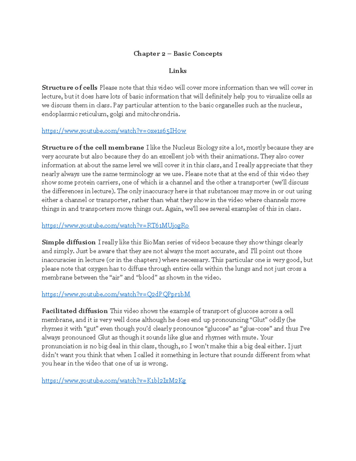 Cell Membrane Transport Mechanisms and Homeostasis Concepts - Chapter 2 ...
