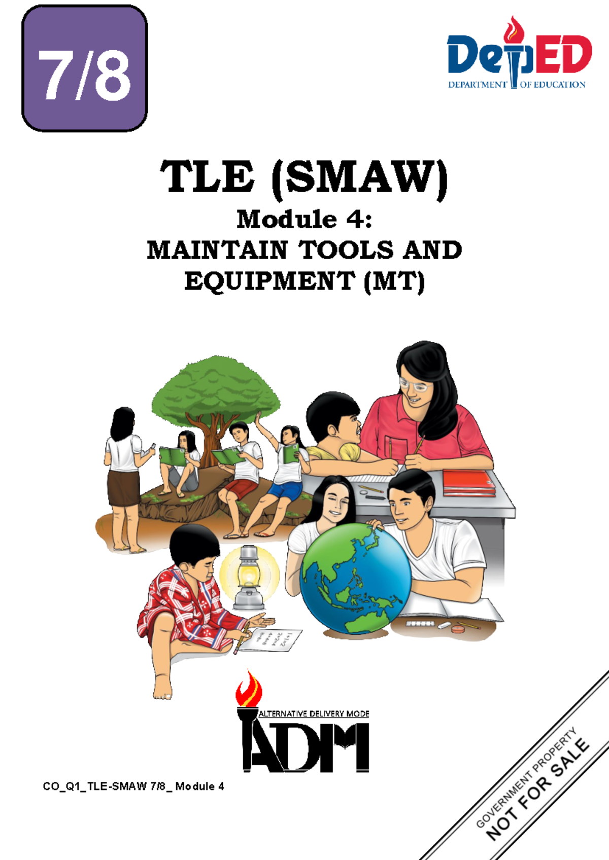 TLE SMAW Grade 7 Module 4: Maintenance of Tools & Equipment - Studocu