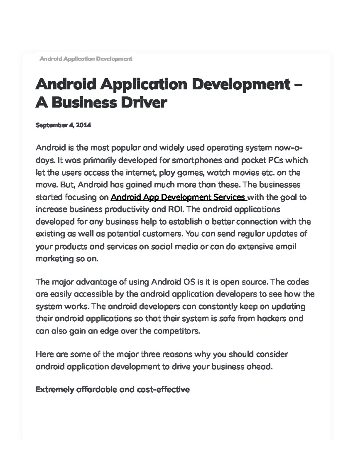 1.2. Android Application Development – A Business Driver Brainvire ...
