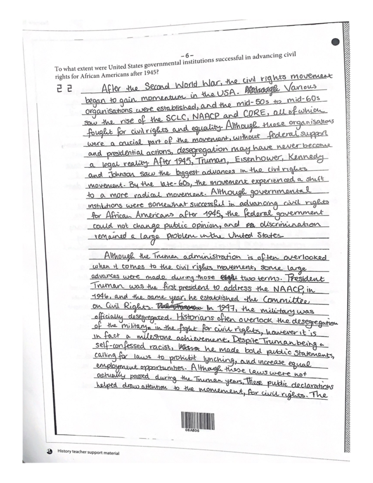 Paper 3 Example - essay - Studocu