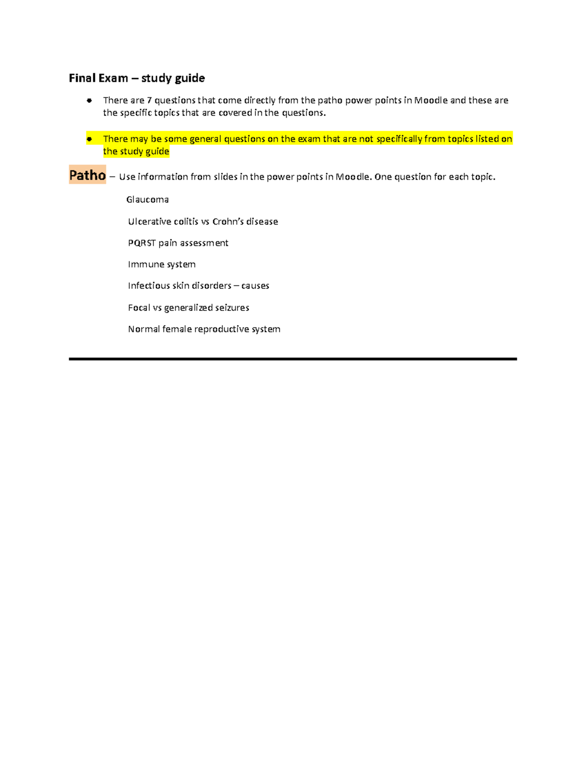 Pharmacology Final Exam Study Guide: Key Topics & Drugs - Studocu