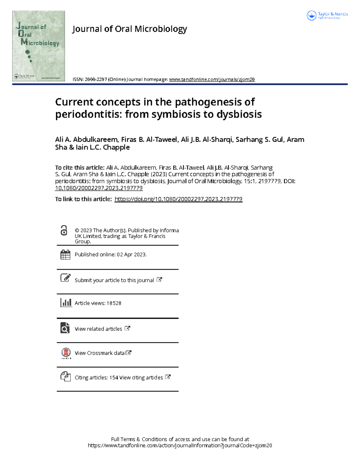 Current Concepts in Periodontitis Pathogenesis: Symbiosis to Dysbiosis ...