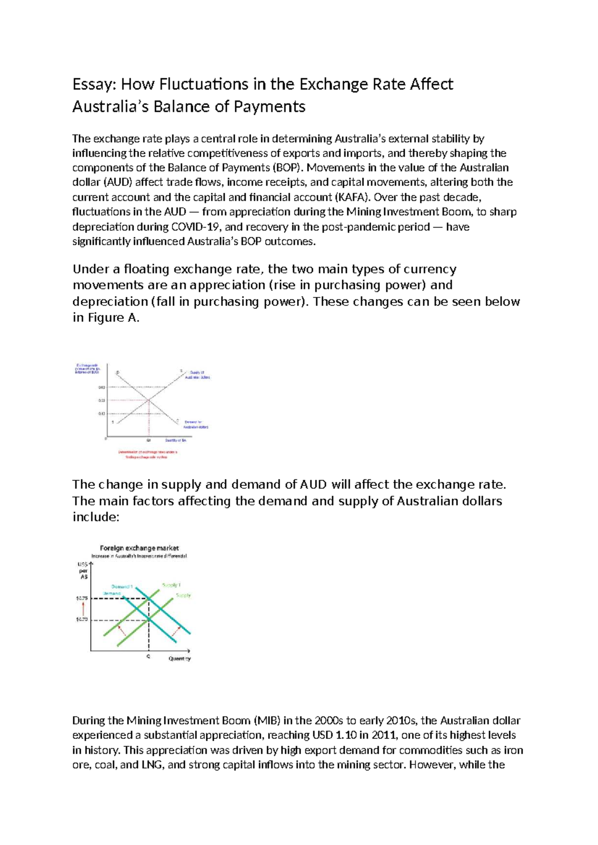 Essay: Impact of Exchange Rate Fluctuations on BOP Analysis - Studocu