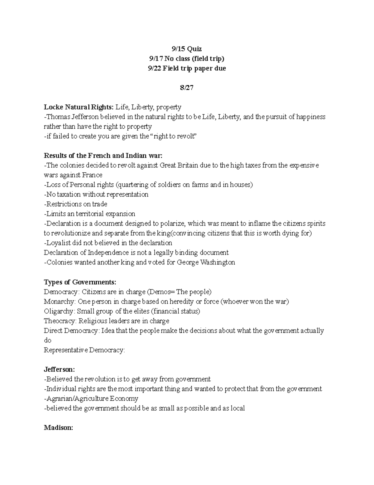 Quiz: Foundation of American Government - Key Concepts & Principles ...