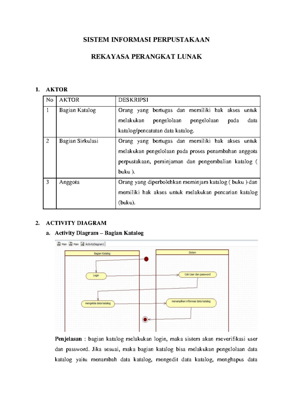 RPL - Sistem Informasi Perpustakaan: Analisis dan Desain Penggunaan ...