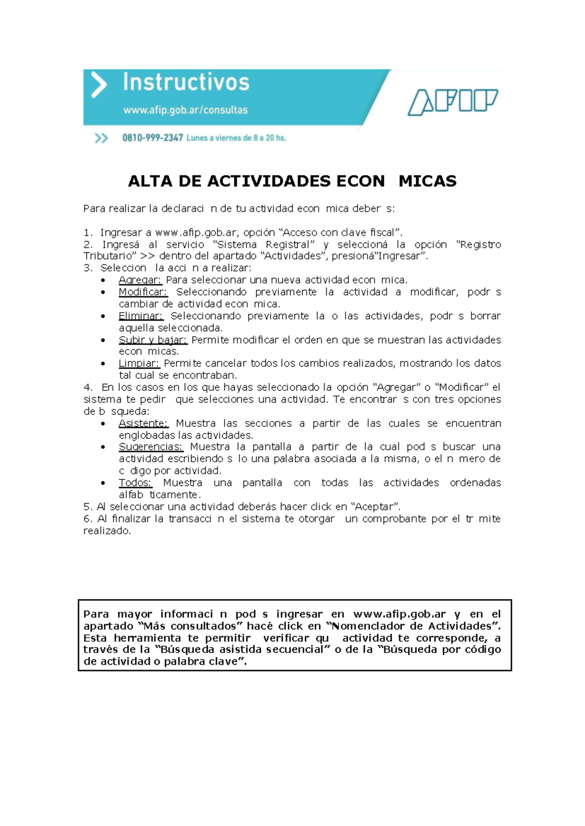 Guía para el ALTA DE ACTIVIDADES ECONÓMICAS: Pasos y Opciones - Studocu