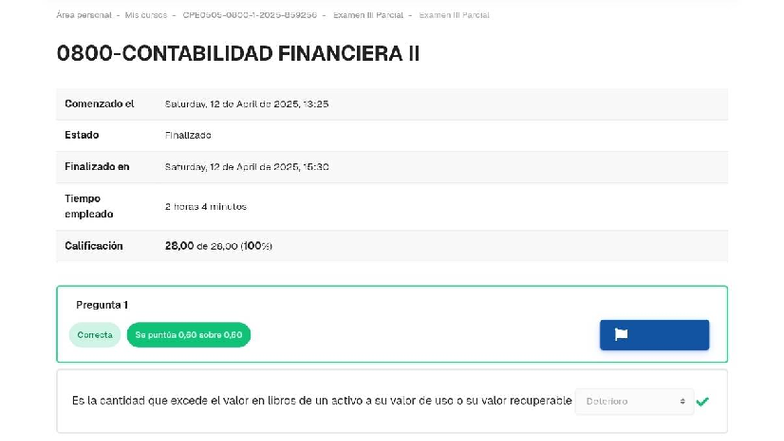 Examen Parcial FINANCIERA II - III Examen Contabilidad 2 - Studocu