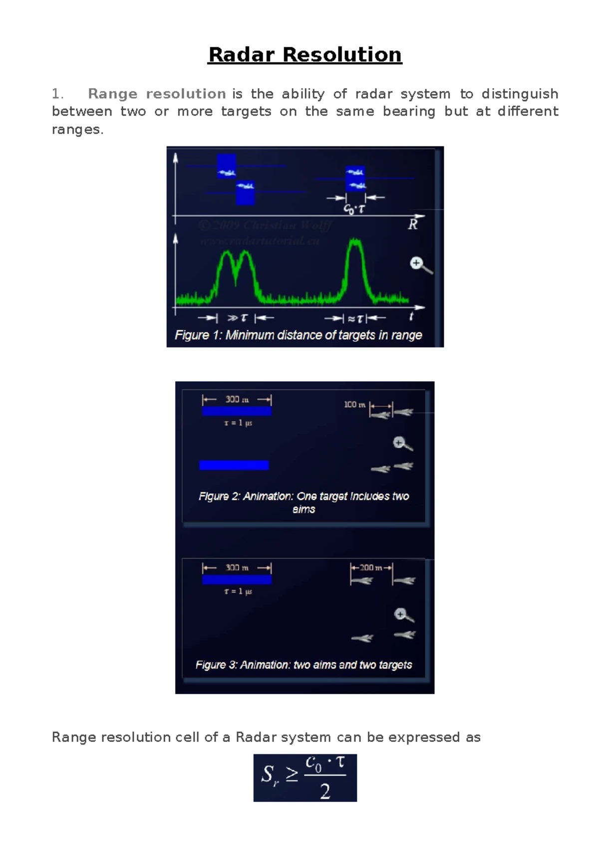 ELECTRONIC WARFARE (EW) Lecture Notes for Radar System Engineering ...