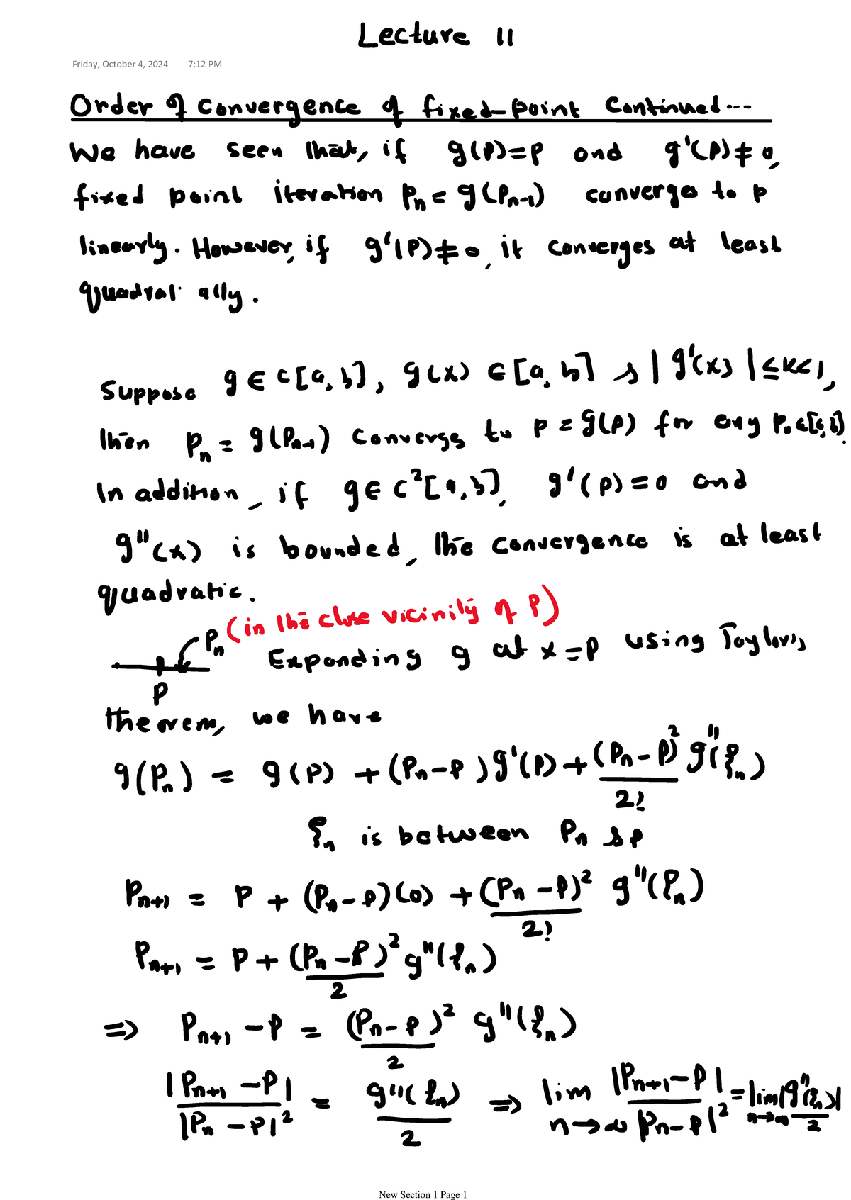 NA 2025 13A - notes very good - Numerical Analysis - Studocu