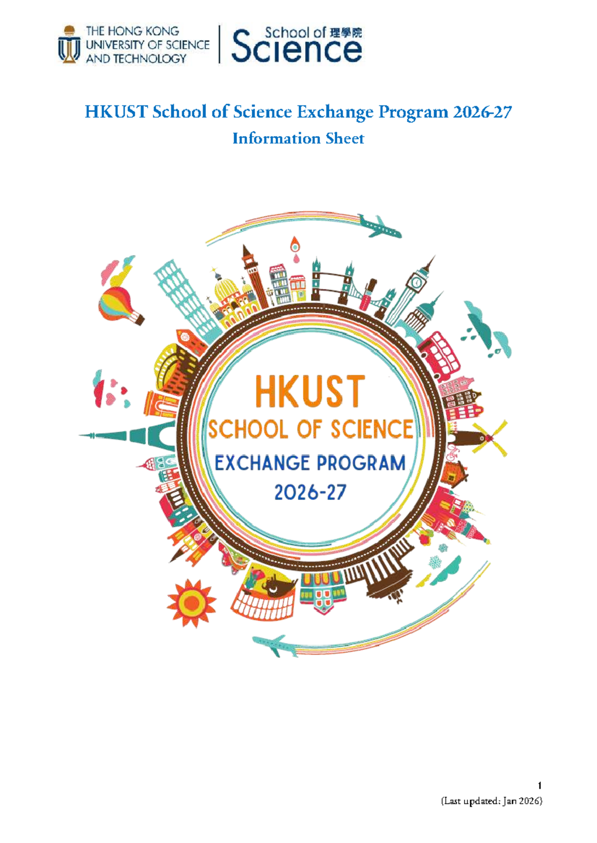 HKUST SCI 2026-27 Exchange Program Fact Sheet - Studocu