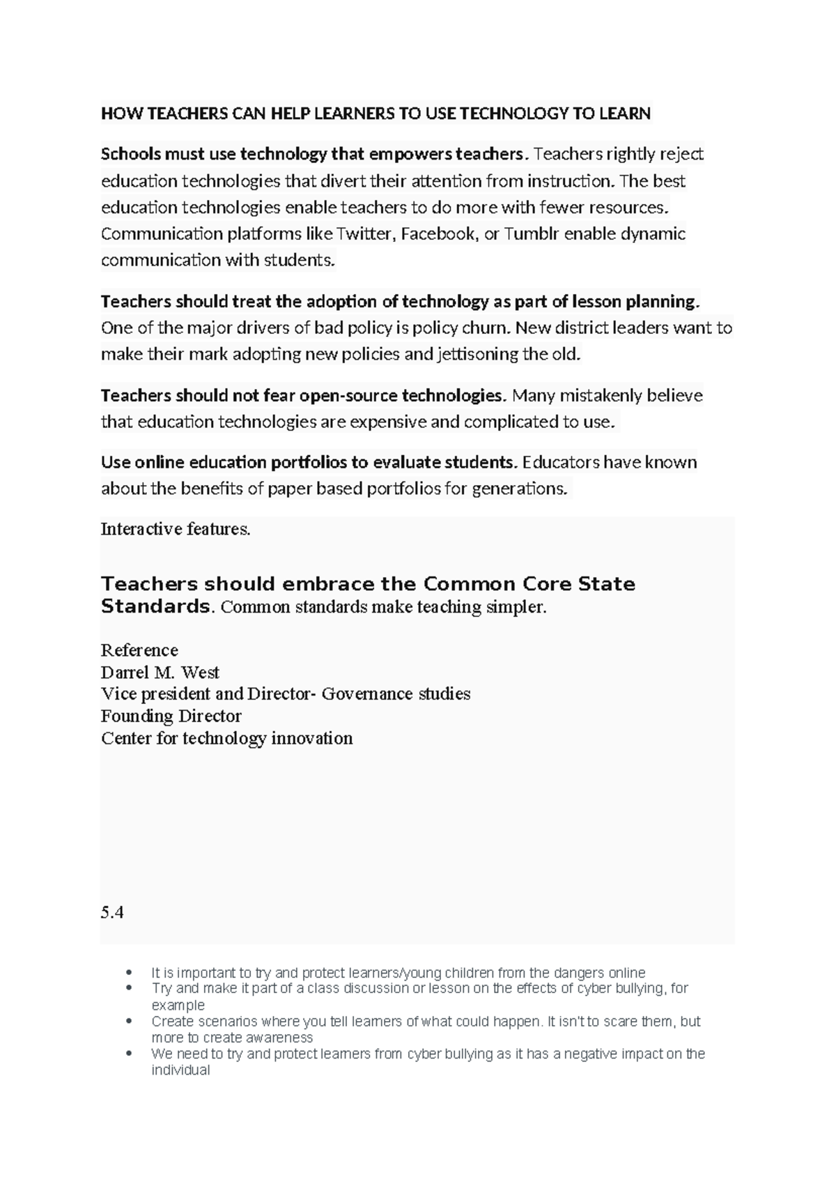 Teachers' Guide: Enhancing Student Learning Through Tech Integration ...