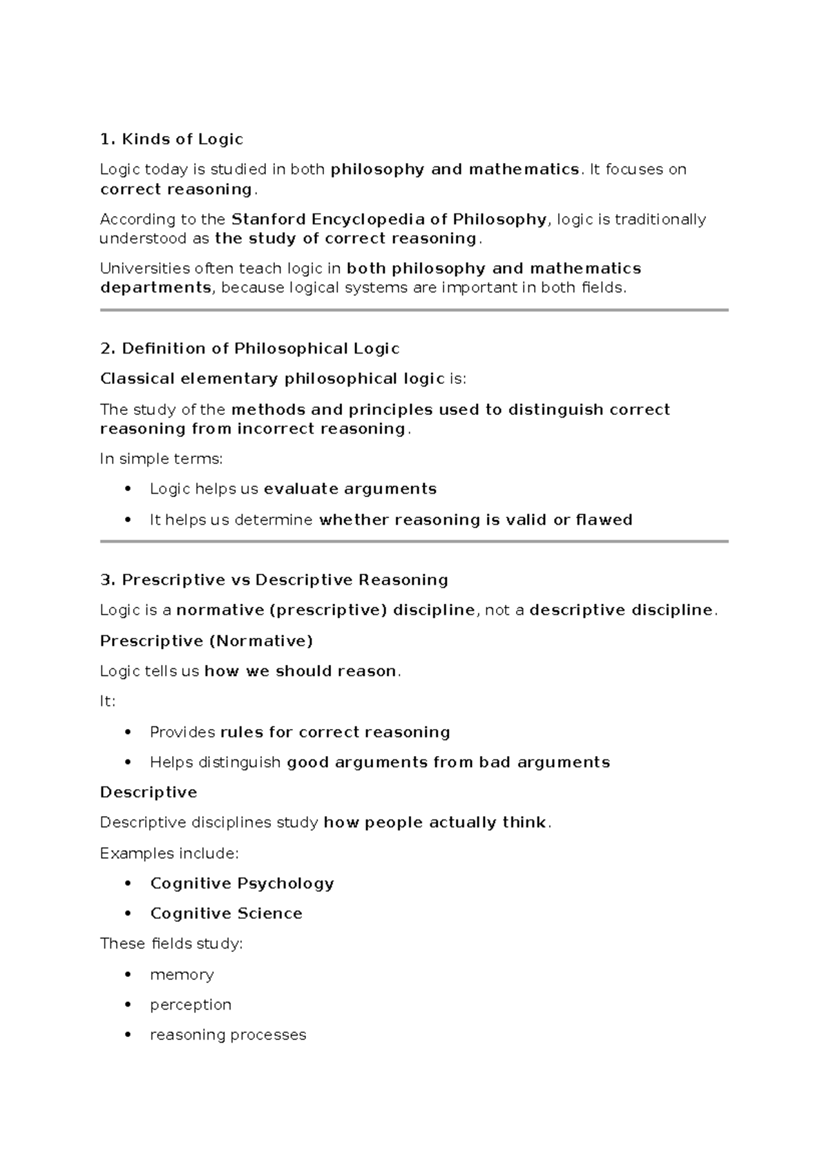 Tutorial Notes 2: Understanding Logic and Reasoning - Studocu