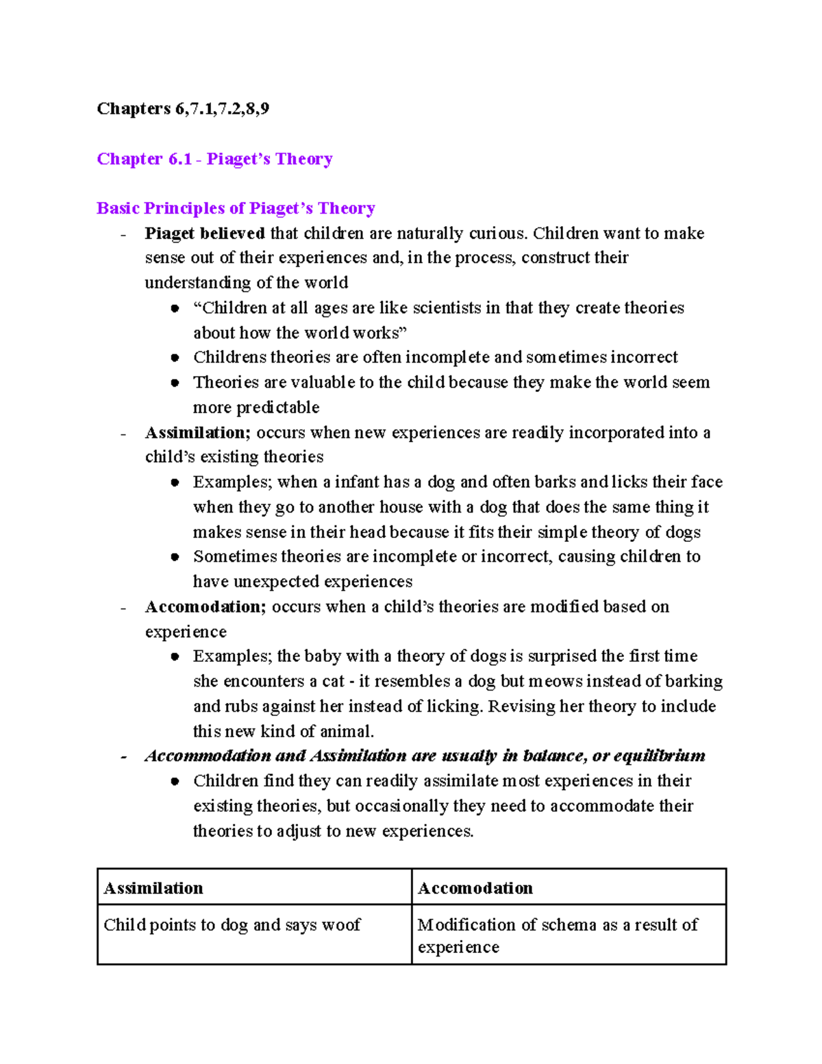 Child Development 2 Midterm: Piaget's Theory and Cognitive Stages - Studocu