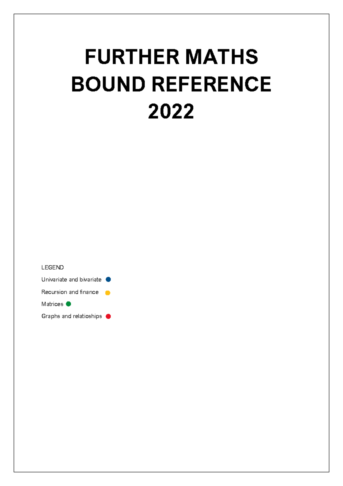 Maths Bound Reference - Data and statistics, recursion and finance ...