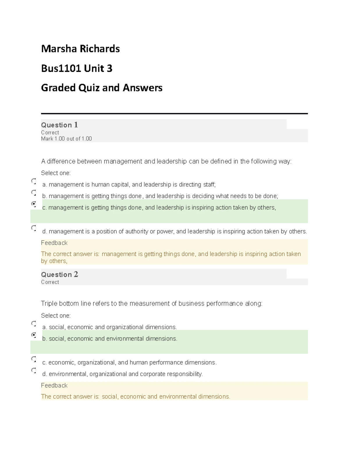 Graded Quiz Unit 6 Review - Performance Assessment Analysis - Studocu