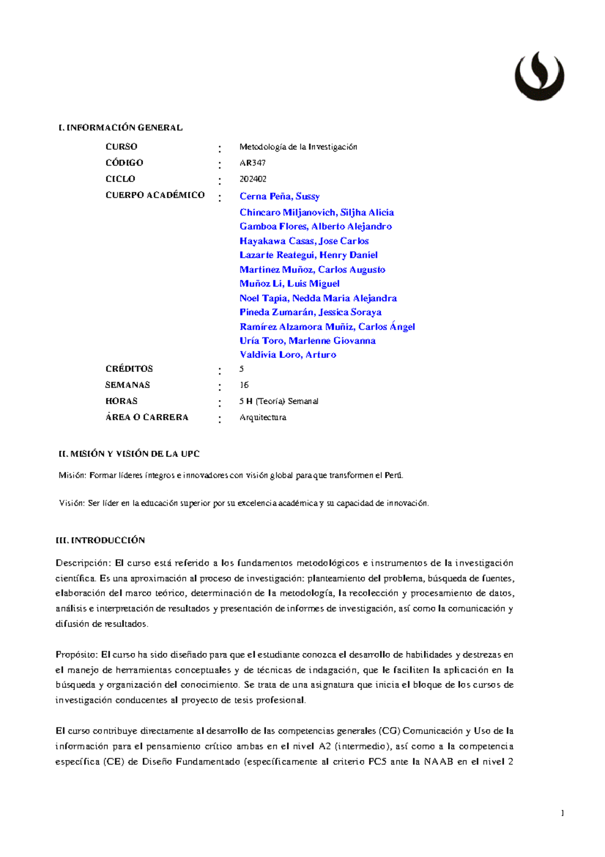 AR347 Metodología de la Investigación - Guía Completa del Curso 202402 ...