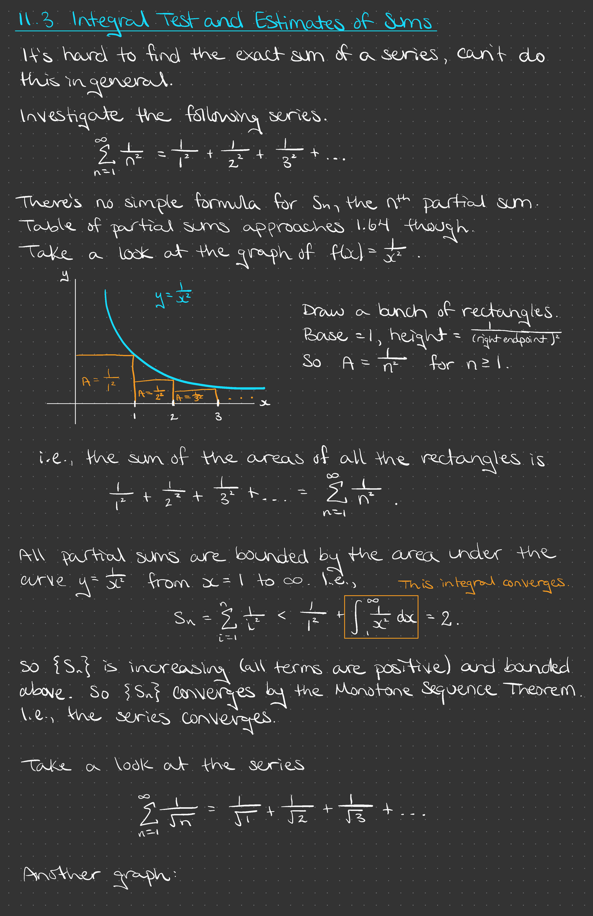 Calculus 2 Lecture Notes Integral Tests And Series Convergence Studocu
