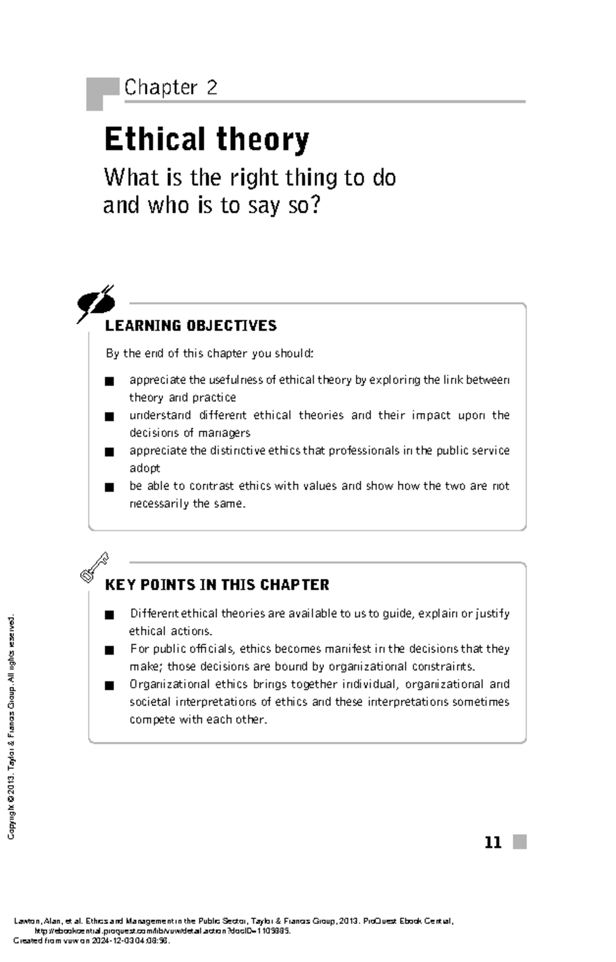 Chapter 2: Understanding Ethical Theory in Public Sector Management ...