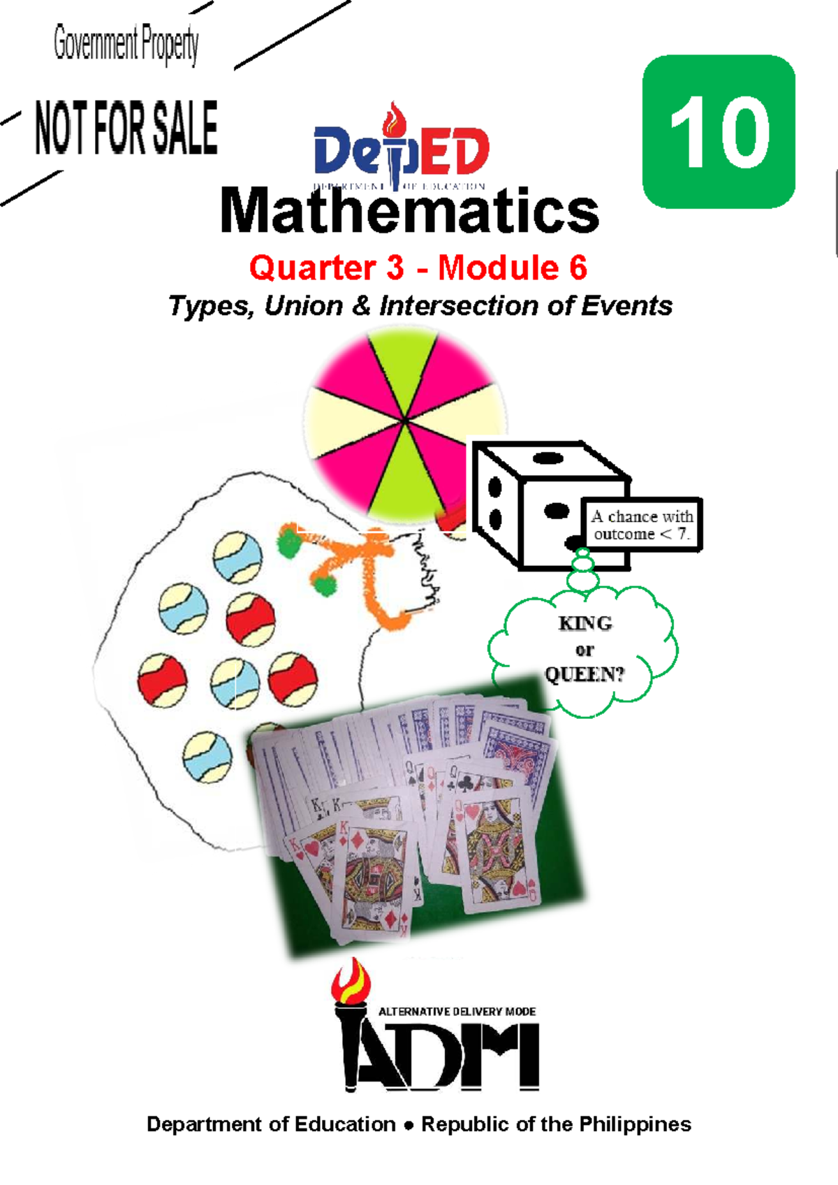 Mathematics 10 Q3 Module 6: Types, Union & Intersection of Events - Studocu