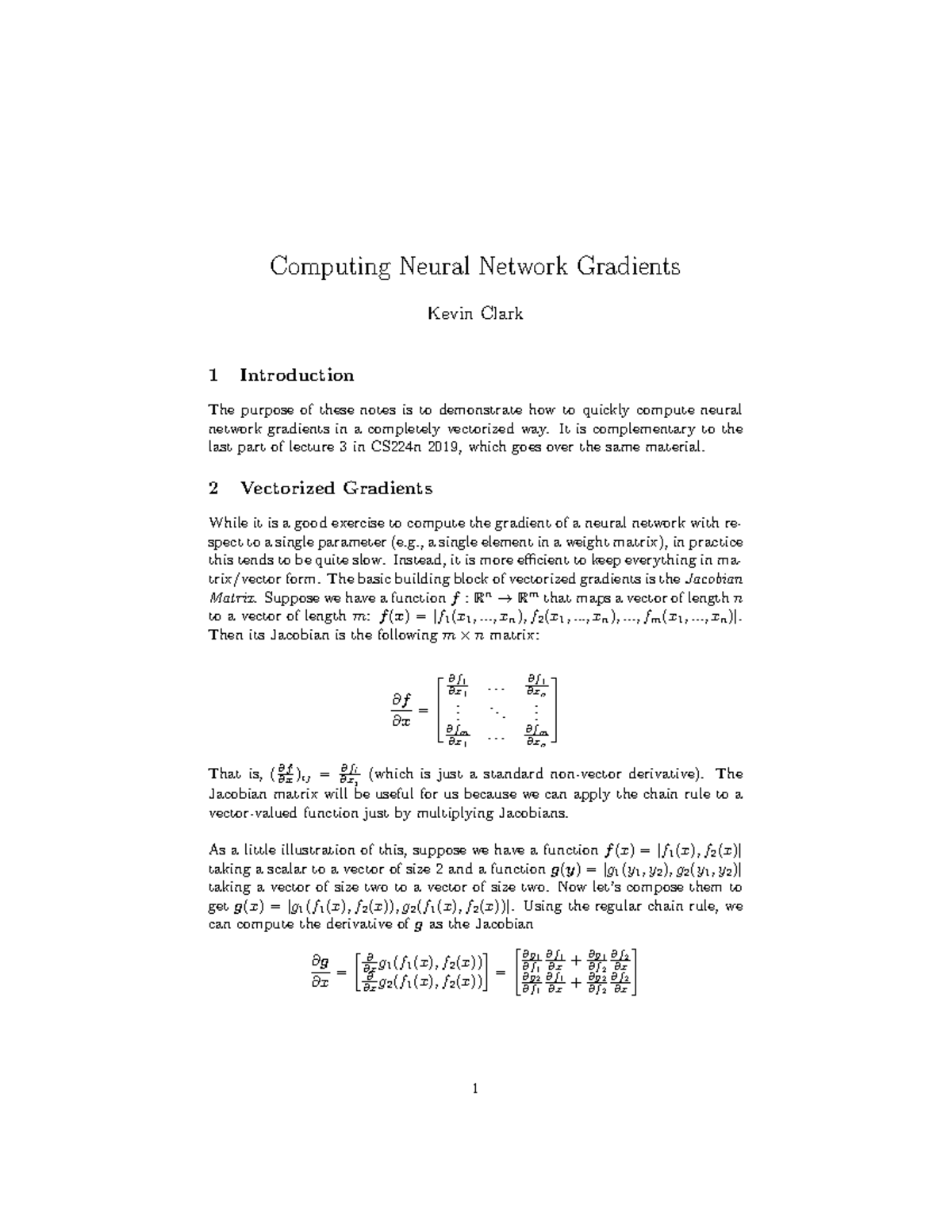 Lec-10: Efficient Neural Network Gradients Computation CS224N 2019 ...