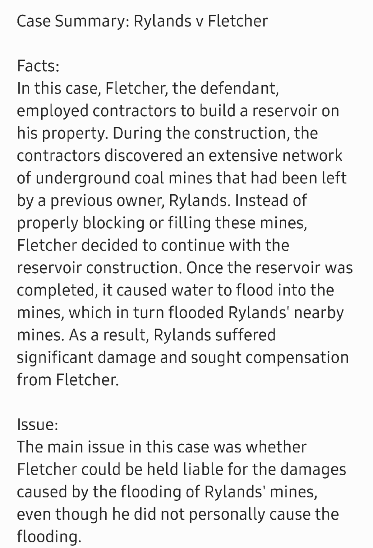 Rylands v Fletcher Case Summary: Key Points & Analysis 231109 185124 ...
