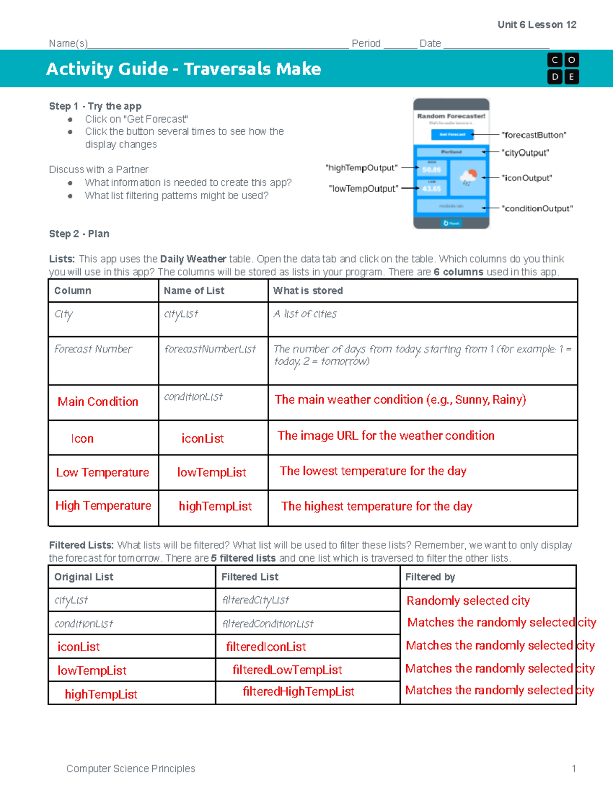 +Activity+Guide+ +Traversals+Make+ +Unit+6+Lesson+12 - - Studocu