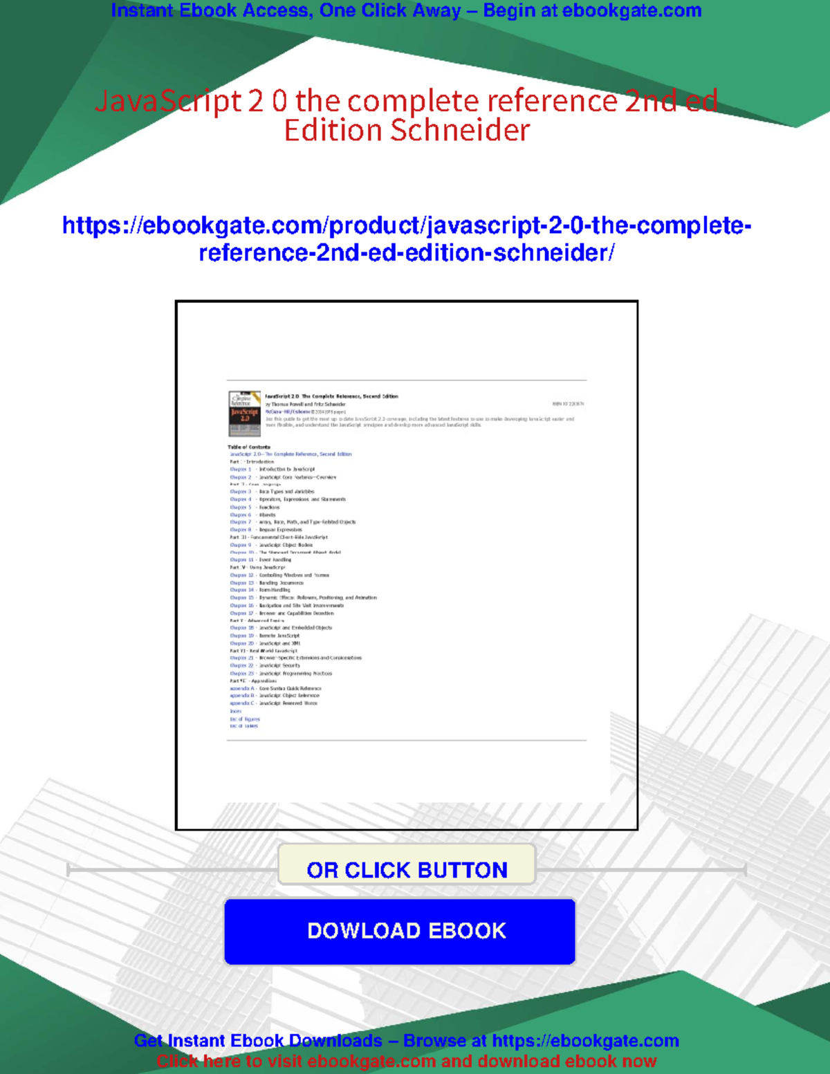 JavaScript 2.0: The Complete Reference, 2nd Ed - Study Guide - Studocu