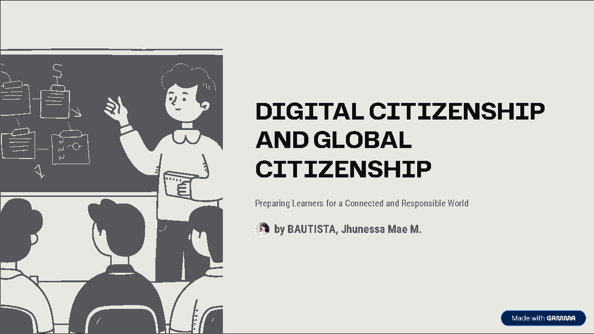 EDUC204: Digital and Global Citizenship in Education - Studocu