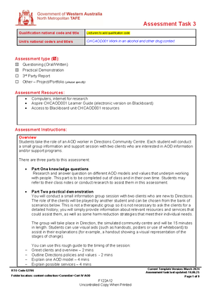[Solved] Part One Write notes on AOD models and research values - Work ...